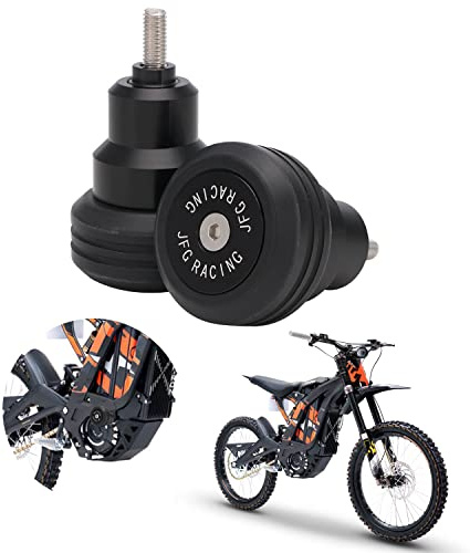 JFG RACING Sur Ron Frame Sliders,Motorcycle Crash Bar CNC for Surron Sur Ron X/S Talaria Sting Segway X260 X160 Electric Dirt Bike EBike Black