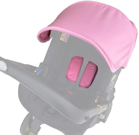 AICTIMO Stroller Replacement Accessories Canopy, Protection Shield, Textile Sun Shade Compatible with Doona Car Seat & Stroller (Light Pink)