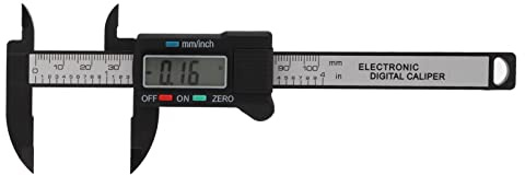 Digitaler Messschieber, Mini-LED, 0–100 Mm, Kunststoff, Lehr-Digitalanzeige, Messschieber, Leicht, Tragbar, Langlebig, Zur Messung Der Artikelgröße