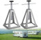 ACXIN 2 caballetes de apoyo para caravana, soporte ajustable en altura de 28-43 cm, accesorios para caravanas, capacidad de carga hasta 1000 kg, para coche, caravana, autocaravana, remolque