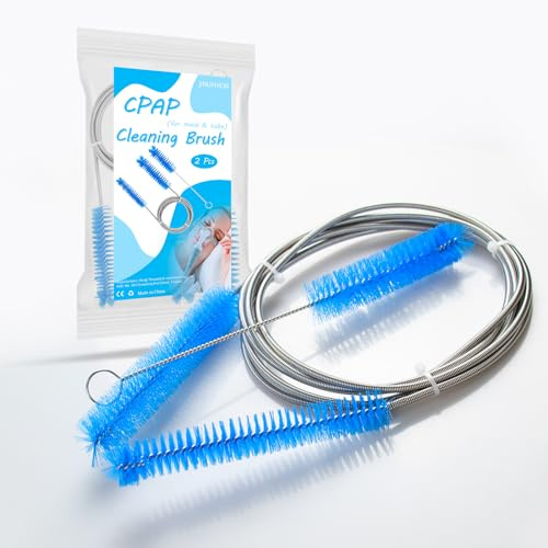 8-in-1 CPAP Reiniger Schlauchbürste, 2 Pcs CPAP Schlauchreinigungsbürste, Rohrbürste für CPAP Schläuche/Tube/Zubehör (blau)