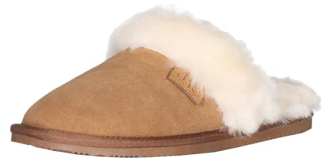Harrys-Collection Damen Hausschuh Pantoffel aus Lammfell in 3 Farben