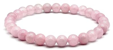 arana's - Bracciale quarzo rosa pietra naturale semipreziosa - Filo elastico con perline a sfera - Cristalli curativi e pietre energetiche per donna e uomo - Guarigione e guarigione