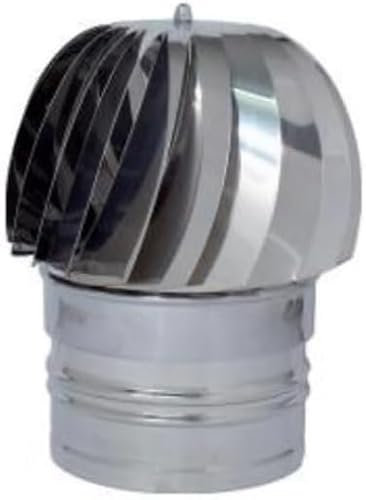 Comignolo girevole su base tonda in acciaio inox (120mm)