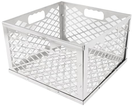 Hztyyier Panier à Charbon en Acier Inoxydable, Conception Détachable, capacité Appropriée pour Le Barbecue, Forte praticité avec Matériau Robuste