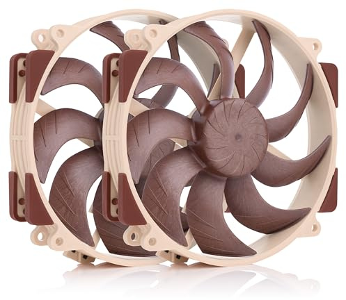 Noctua NF-A14x25r G2 PWM Sx2-PP, High-End CPU Kühler Upgrade Lüfter 2x140mm | Hoher Luftdurchsatz & Staudruck, Low-Noise, 25mm Lüfter, Speed-Offset 2er-Set für NH-D15 oder NH-U14S, 1500RPM 4-Pin