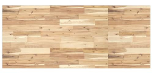 vidaXL Tablero Escritorio Madera Maciza Acacia sin Tratar 120x60x2 cm, encimera, encimera de baño, encimera de Garaje, encimera de Cocina