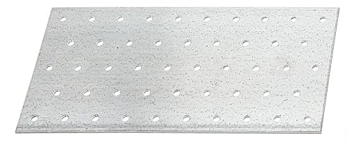 Alberts 836658 Lochplatte | sendzimirverzinkt | 200 x 120 mm | 25er Set