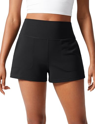 CRZ YOGA Butterlift Linerless Shorts 3 Black Medium