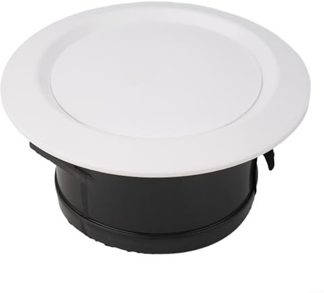 EpheyFIF Grille de ventilation intérieure et réduction du bruit pour améliorer la circulation de l'air intérieur - Grille d'aération ronde en plastique - 125 mm