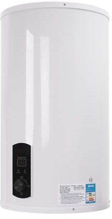 70L 2KW Warmwasserspeicher Wandhängend, Smart wandhängender Boiler, Warmwasserboiler, Elektrospeicher mit Duschen & Wasserhähne, Emaillierter Innenbehälter