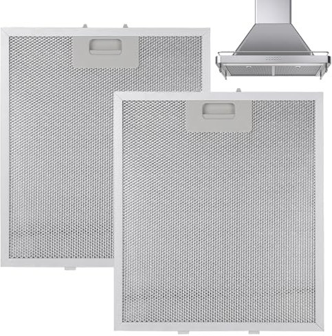 2 PCS Cooker Hood Filter Extractor Fan Filters, Cooker Hood Grease Filters 5-Layer Fit for Kitchen Vent Cooker Hoods 320x260mm
