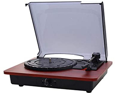 CAFIEDR Giradischi Retro, Radio AM FM Mini Altoparlante Bluetooth Giradischi in Vinile Giradischi Portatile Vintage Giradischi