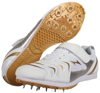 Zapatillas de Atletismo Unisex con 7 Clavos, Zapatillas de Atletismo para competición, Entrenamiento, Velocidad y Salto de Longitud
