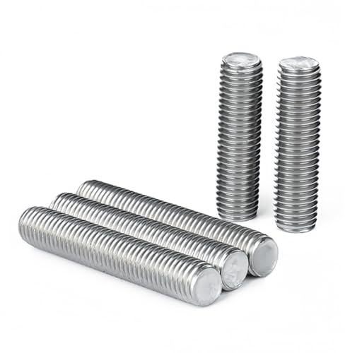 Drenky M10x40mm Gewindestange Vollgewinde nach DIN976 Gewindestifte Edelstahl A2 V2A Gewindebolzen für Bauwesen, Maschinenbau, Elektrotechnik, Transportwesen, 5 Stück