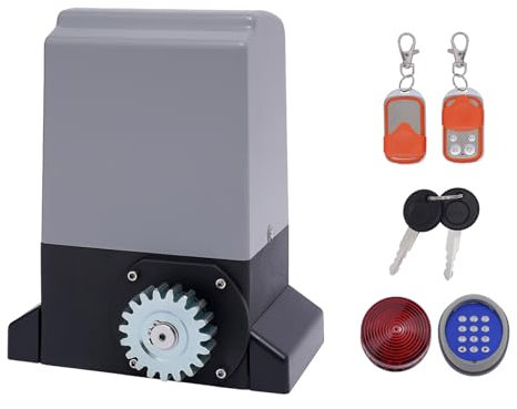 LKHDONG Schiebetorantrieb, 1200 KG Garagentorantrieb 12m/min Mobil, Automatischer Toröffner mit 2 Fernbedienungen, Schiebetür Antrieb Motorüberlastungsschutz, Geringeres Rauschen