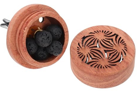 WRITWAA Autodiffusor Holz Parfümclip Langlebig Duftpender Aromatherapie Für Auto Schlafzimmer Büro Yogaraum