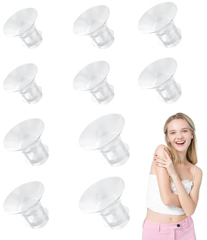 Lot de 10 inserts à bride, 13/15/17/19/21 mm pour tire-lait à bride de 24 mm