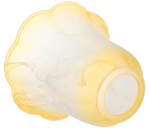 BUGUUYO Abat Jour Verre Forme de Cloche pour Plafonnier Facile à Installer Compatible Lampe de Table et Applique Murale Remplacement pour Salon Chambre et Couloir