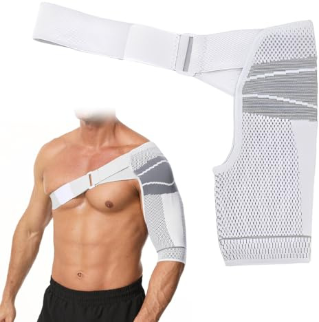 GXGM 1 Stück Schulterbandage FüR Frauen,Schulterbandage Herren,SchulterstüTze,Schulter Bandage, Passend für linke oder rechte Schulter