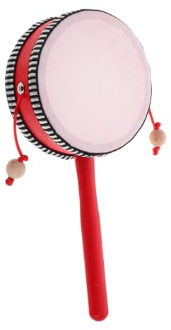 Uonlytech Traditionelle Handtrommel für Sichere Glatte Oberfläche Pädagogisches Schlaginstrument für Kleinkinder Musikspielzeug für Kindergarten und Frühe Musikausbildung