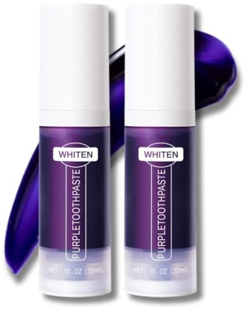 Lila Zahnpasta Weisse Zähne,Purple Toothpaste,Zahncreme gegen Gelbe Zähne