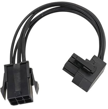 Cable de alimentación en ángulo de instalación rápida de 6 pines para tarjetas gráficas con conector en forma de L para una gestión ordenada de GPU en forma de L