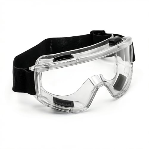 Gudalea Säkerhetsglasögon, skid- och snowboardglasögon, justerbara motorcykelskydd, unisex sportglasögon för motocross cykel skridskoåkning, totalvision glasögon för laboratorier verkstäder
