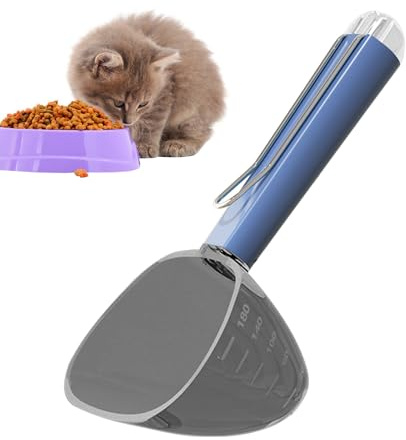 Generico Pour nourriture pour chien, nourriture pour chien, doseuse créative pour chien, pour avec poignée confortable, pour chat, tasse pour animaux domestiques pour riz, farine, soja
