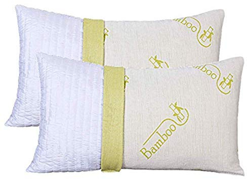EVERGREENWEB – Ett par kuddar med minnesflingor 40 x 70 cm, perfekt för nacksmärta, andas, set med 2 kuddar modell tvål, nackkudde, lämplig för alla madrasser och sängar