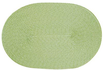 Tischset oval Polypro Pistazie, 6 Stück. 2004-5
