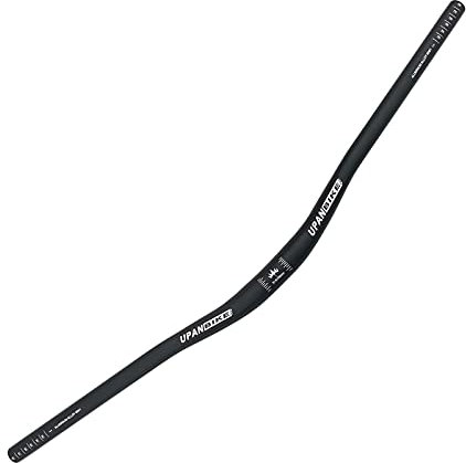 UPANBIKE φ31,8 mm MTB Mountainbike Fahrrad extra langer Lenker 780 mm Riser Bar (780 mm, schwarz)