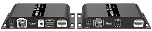 Techly 363616 Extender in Fibra Ottica HDMI 40Km Full HD 1080p@60Hz Nero