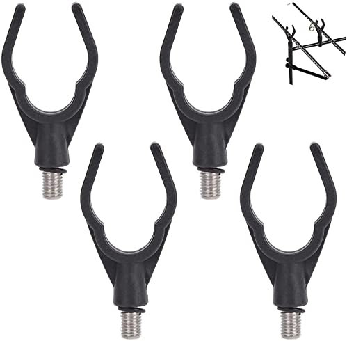 fikujap Gewinde FüR Alle Rutenhalter Kunststoff Rutenauflage Angelrutenhalter U-FöRmiger Kopf Ist Geeignet FüR Angelruten Mit Einem Durchmesser Von 3,2 cm (4er Pack)