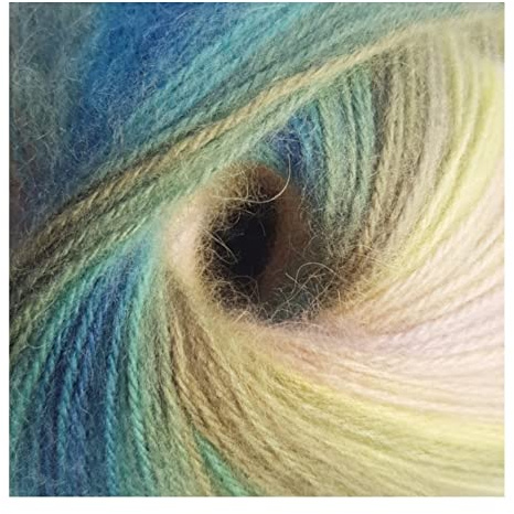 James C. Brett Shhh DK stickgarn, lätt dubbelstickad självrandig ull 100 g (SH14)