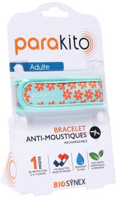 PARAKITO Bracelet Anti-Moustiques Rechargeable Etoiles adulte