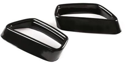 Für B&MW 5 Series G30 G31 G38 528li 530li 2018-2021 Edelstahl Auto Schwanz Schalldämpfer Auspuffrohr Ausgang Abdeckung Trim Auspuffblenden (Color : Schwarz)