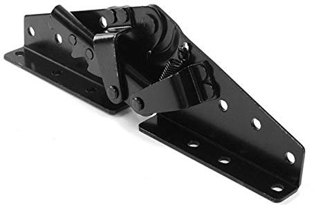 Unterstützt Scharnier, Soft-Close-Türdämpfer, Stoßscharniere, Metall, Stahl, Schwarz, Sofa, Bett, Bettwäsche, Möbel, verstellbares 3-Positionen-Winkel, Möbelstützscharnier