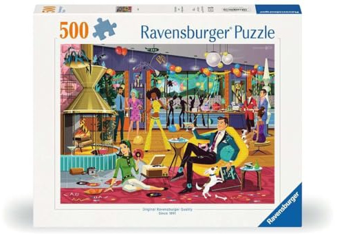 Ravensburger Jazzy! Party Time 500 piece Jigsaw Puzzle for Adults and Kids Age 10 and Up
