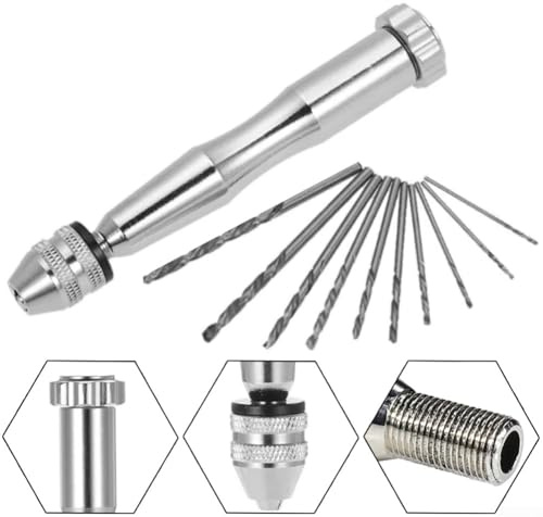 Portabrocas manual para perforación precisa, perfecto para manualidades y fabricación de joyas