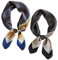 TYFGRT 2 Uds Bufanda De Seda Para Hombre, Bufanda Cuadrada Vintage Para Hombre, Bufanda Con Patrón Geométrico, Bufanda Decorativa Para Ropa, Bufanda Para La Cabeza A La Moda