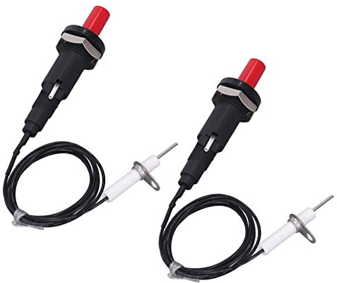 Accenditore Piezoelettrico, 2 Pezzi Accenditore Piezoelettrico a Pulsante Accenditore per Griglia Accenditore per Caminetto a Gas, Forno, Stufa, Accenditore da