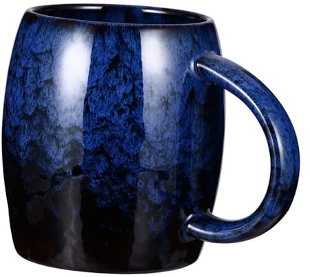 Cabilock Retro Ceramic Coffee Mug Cup Handle Hot Water Cup Holder Porcelain Mug Reusable Tea Whisky