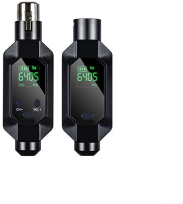 SPORTARC Sistema microfono wireless XLR per uso dinamico trasmissione affidabile con batteria ricaricabile integrata (1 IN 1)