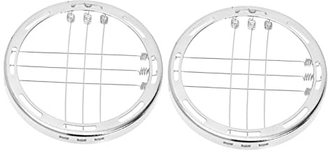 MAGICLULU Set 2 Pezzi di Supporti per Carboncini di Incenso in Lega Argento, Stufetta al Carbonio Elegante Funzione di Filtrazione e Affumicatura Aria per Yoga e Studio