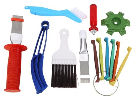 Radiator Fin Comb, Air Conditioning Fin Cleaner Set with Comb Brush for Evaporator, Condenser and Radiator