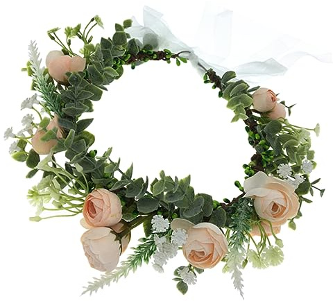 FOMIYES 1pezzi Ghirlanda di Stoffa per Capelli da Sposa Cercchi per Capelli Copricapo Ghirlanda per Feste di Matrimonio e Fidanzamento Accessorio