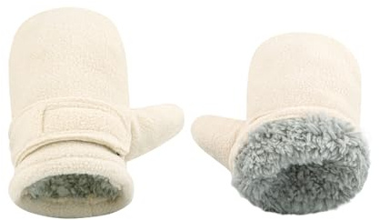 SEYUFN Mitaines d'hiver pour Bébé Doublure en Molleton pour Tout-Petits Garçons Gants Chauds Et Doux pour Bébés Filles Mitaines Réglables en Plein Air (Kaki, L)