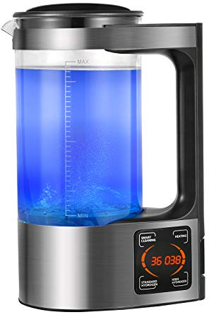 Hydrogen Rich Water Machine, Appareil Portable Générateur d'hydrogène Riche(capacité de 2 L) avec Fonction de Température Constante et Ecran Tactile LED, Idéal pour la Maison et le Bureau