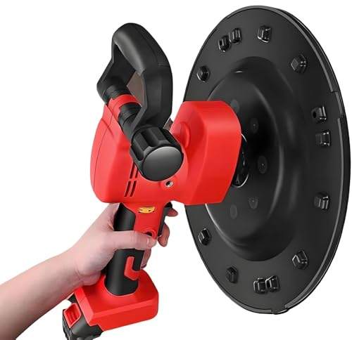 Macchina per levigatura e lucidatura di pareti con cazzuola elettrica,kit per levigatura di pareti in cemento portatile,regolazione a 6 velocità da 200 giri/min per pareti in calcestruzzo 1Battery